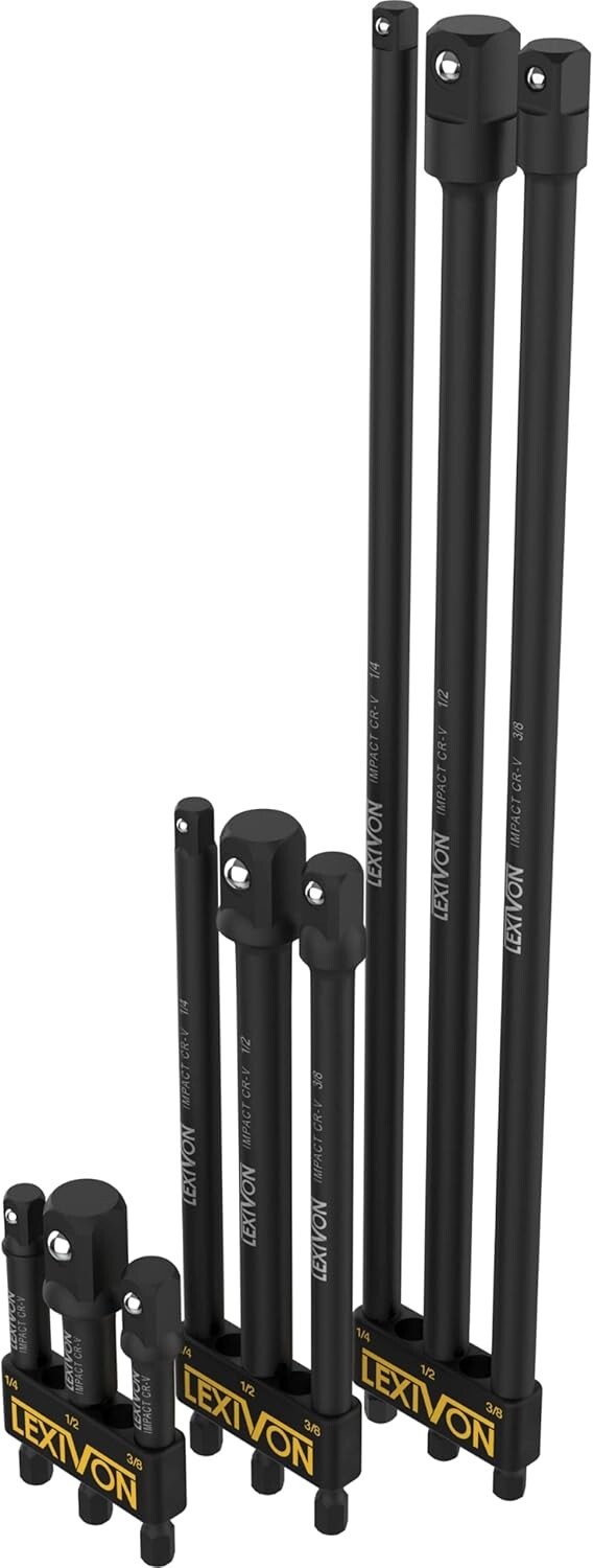 Versatile 9-Piece Chrome Vanadium Socket Adapter Set – All Drive Sizes Included