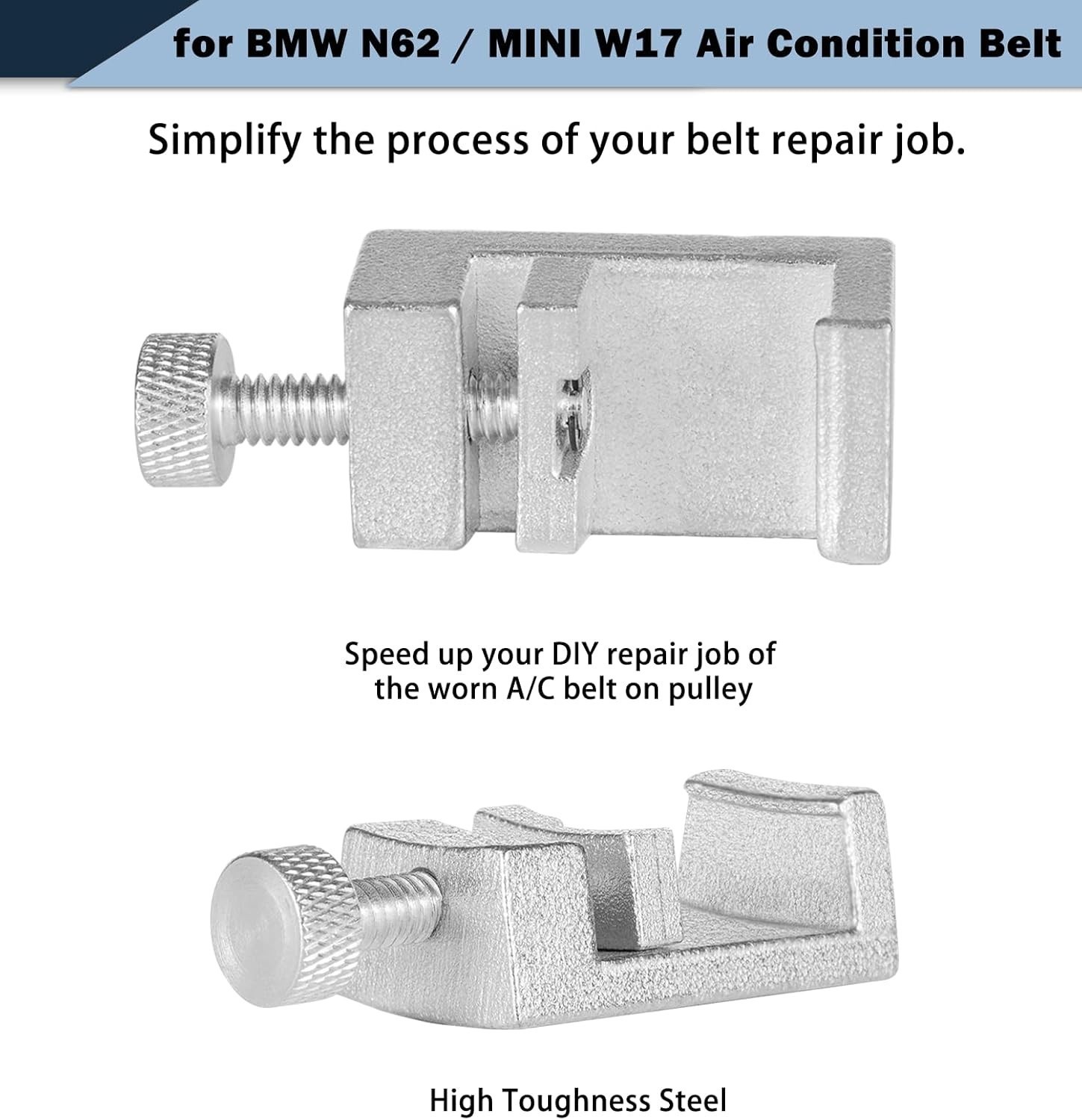 3458 A/C Belt Installation Tool Compatible for BMW N62&Mini W17 A/C Belt 641040