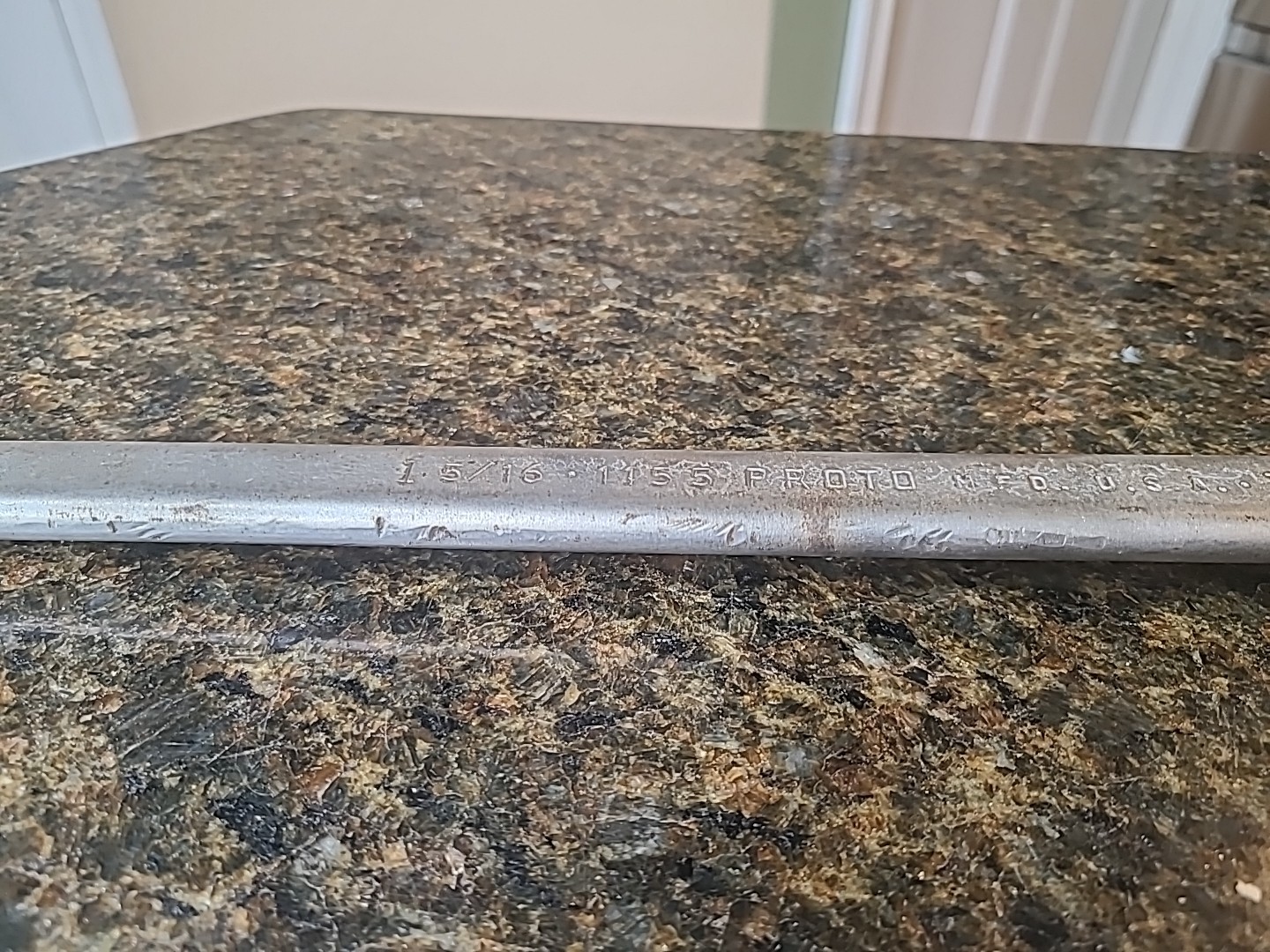 Proto 1155 1 -5/16″ x 1- 1/4″ 12-point Box End Straight Wrench Made In USA