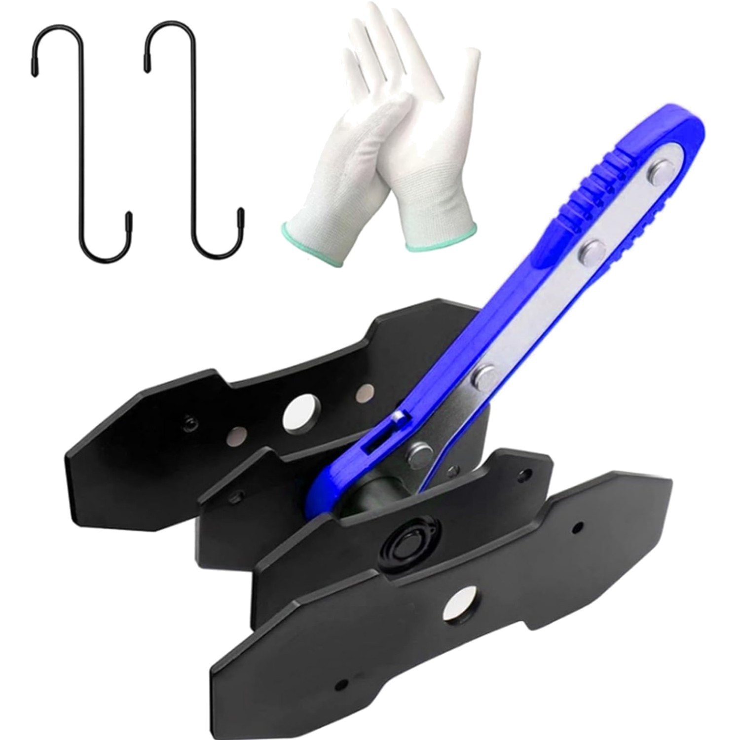 Ratchet Brake Caliper Tool Brake Piston Spreader Press 2 Hooks Steel Plates