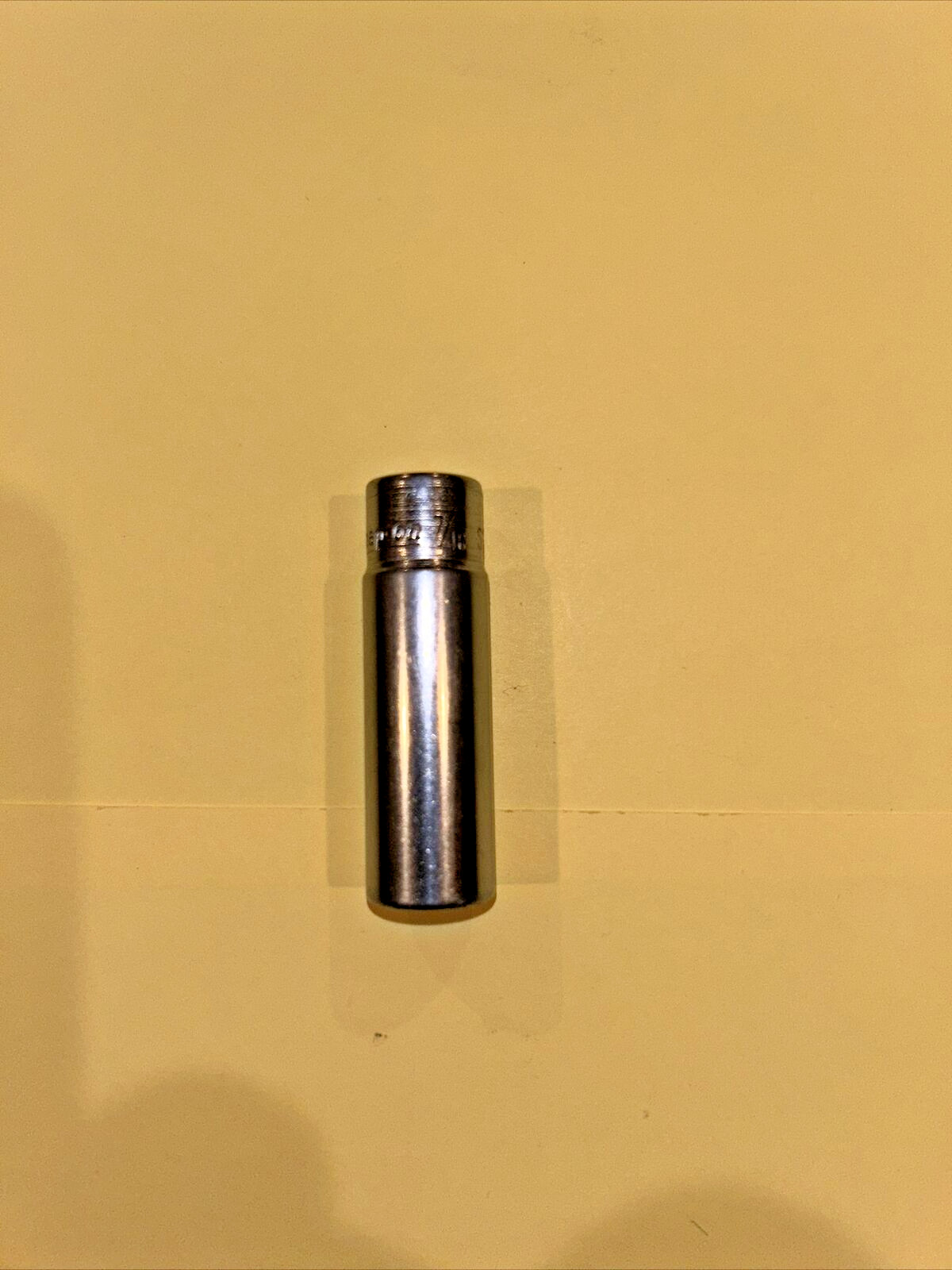 Vintage Snap-On 7/16 » X 1/4″ STM14, Deep Socket, Chrome
