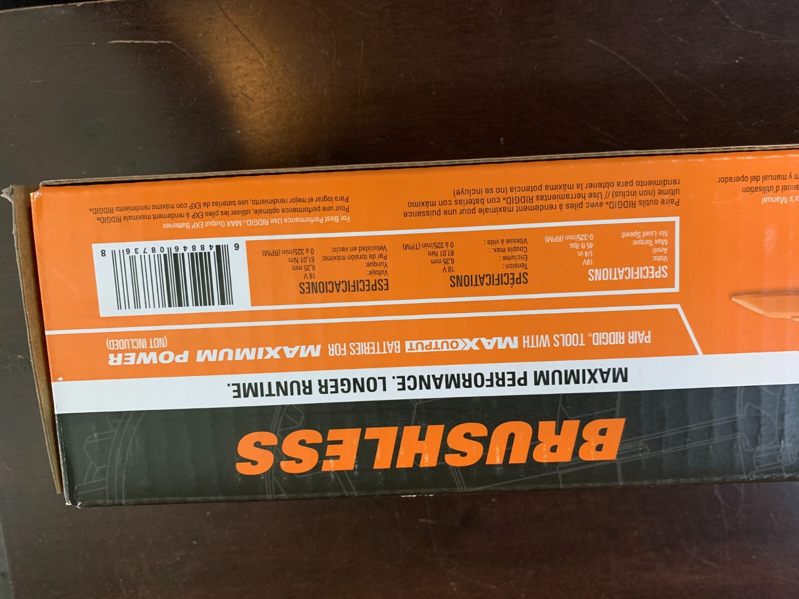 18V Brushless 1/4″ EXTENDED REACH RATCHET Tool Only 45ft-lb torq Ridgid R866020B