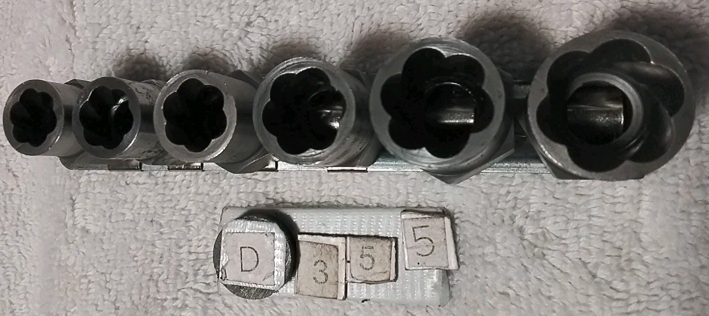 6pc IRWIN 3/8″-5/8″ BASE BOLT GRIP FASTENER REMOVEL SET