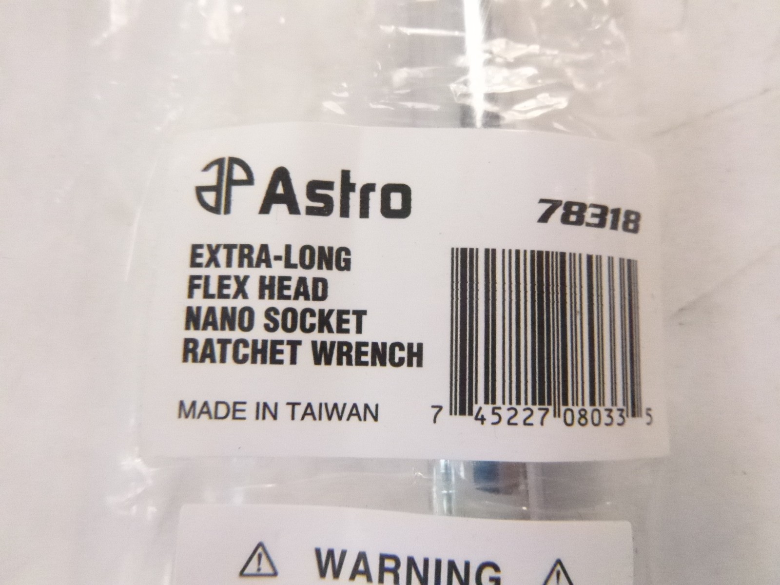 Astro Pneumatic 18″ Extra-Long Flex Head Ratchet Wrench 78318 Nano Socket 17mm