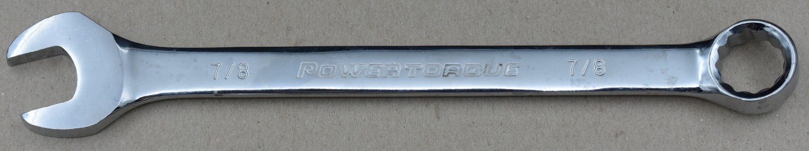 POWER TORQUE GM6412, 7/8″ SAE, 12-POINT, OPEN/BOX END COMBINATION WRENCH