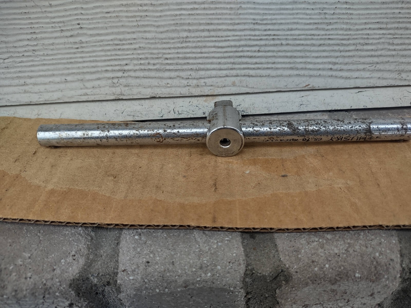 Vintage Husky Set CS43 Ratchet + CS70 Breaker T Bar USA 9″ Long Sliding Head VG