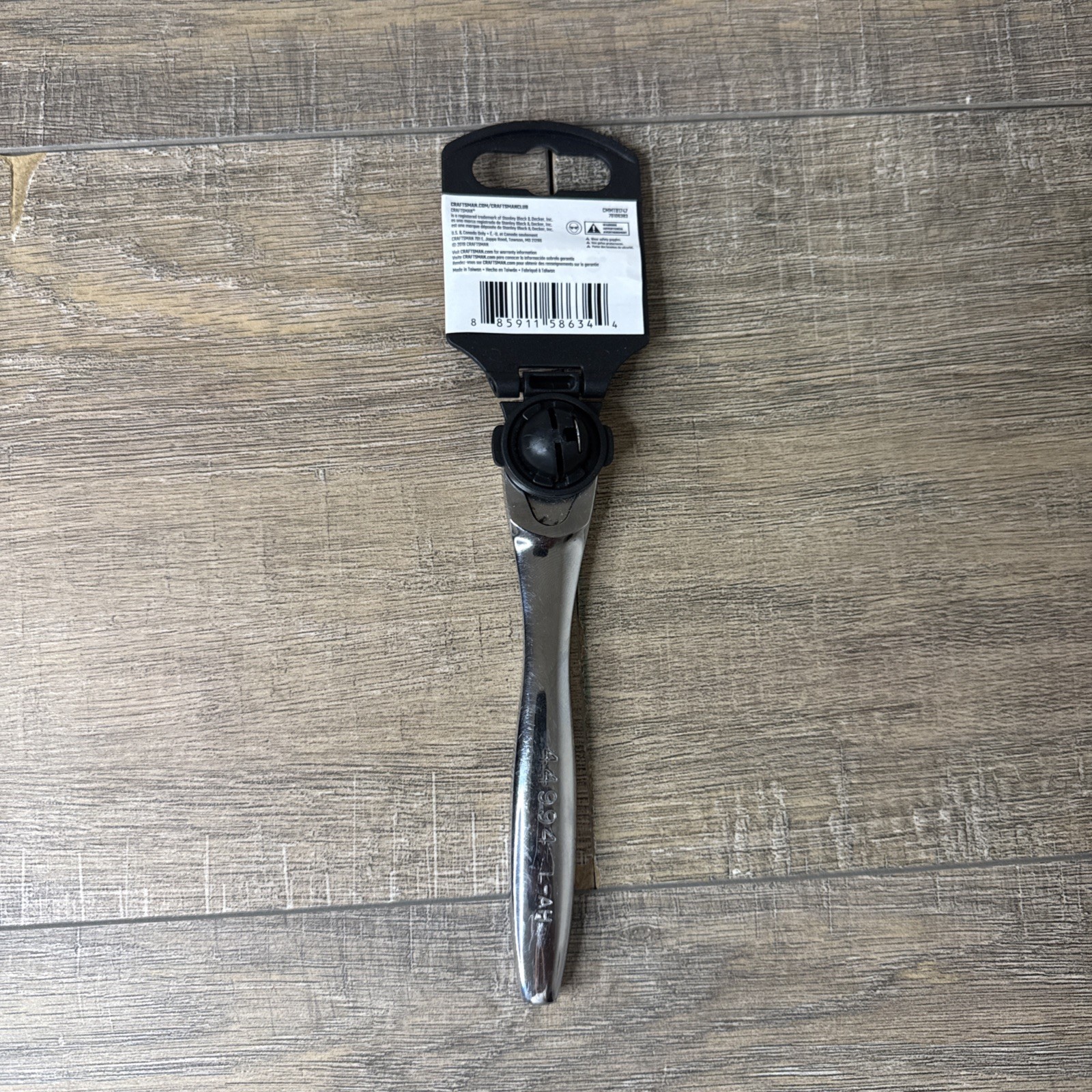 Sears Craftsman Nos 1/4” Thin Profile Full Polish Ratchet 44994 L-AH
