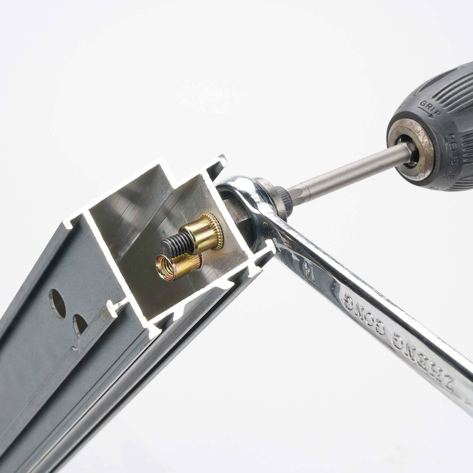 Hand Rivet Nut Gun,Head Nuts Simple Installation Manual Riveter Rivnut Tool Kit
