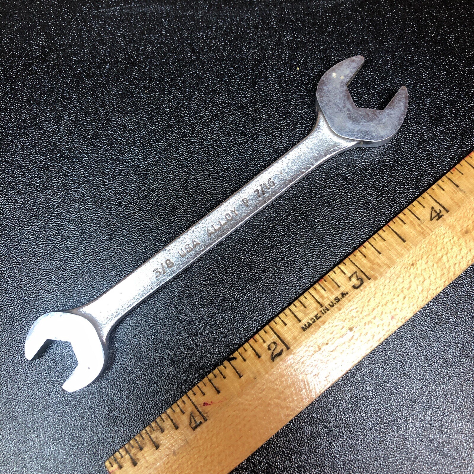 Vintage Wright 1314, 3/8″ x 7/16″ Open End Wrench 5-1/2″ USA replacement tool