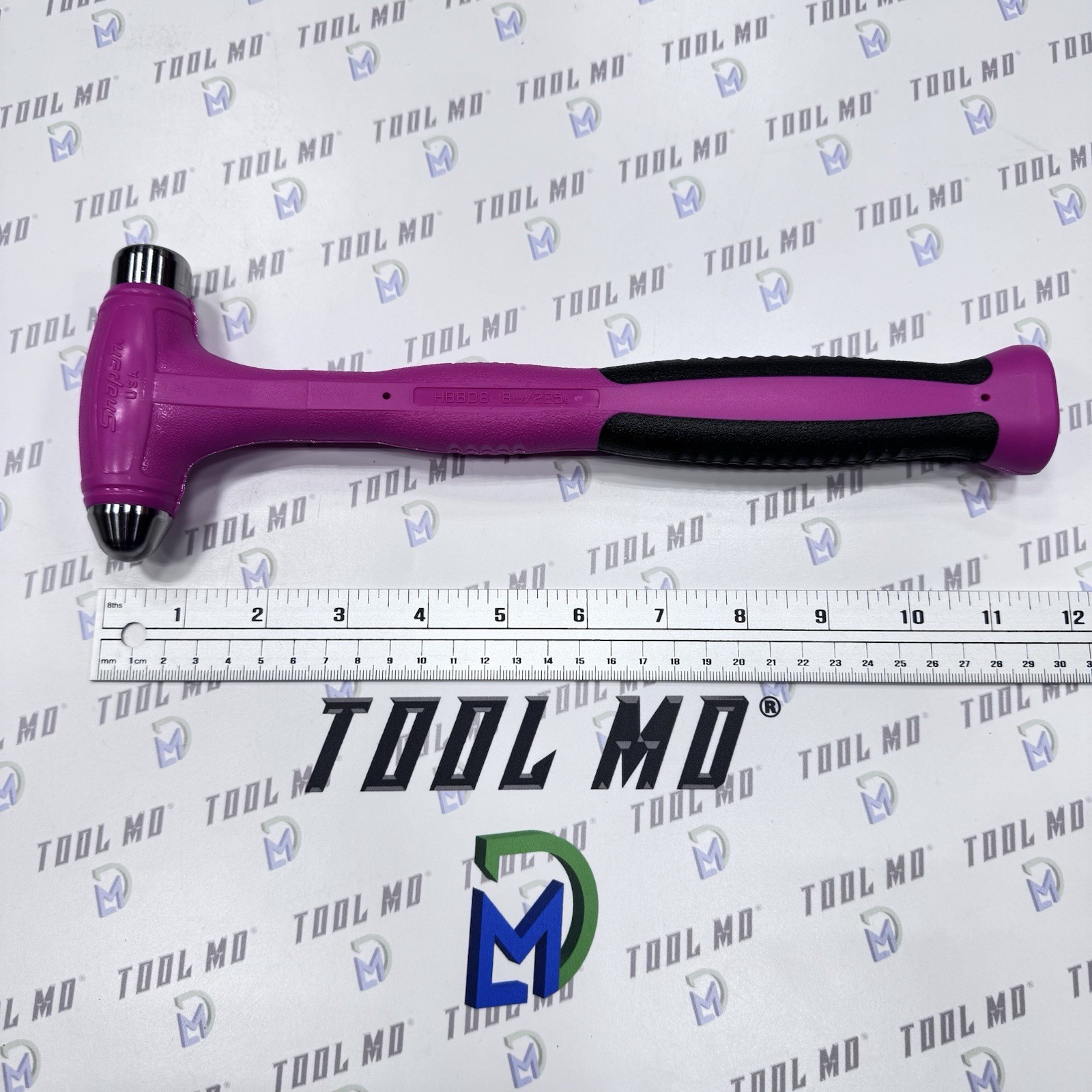 Snap-on Tools NEW ELECTRIC PINK 8oz / 225g Soft Grip Dead Blow Hammer HBBD8EP