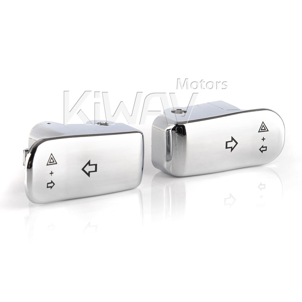 turn signal switch extension extender cap chrome ABS fits 96-10 Softail US STOCK