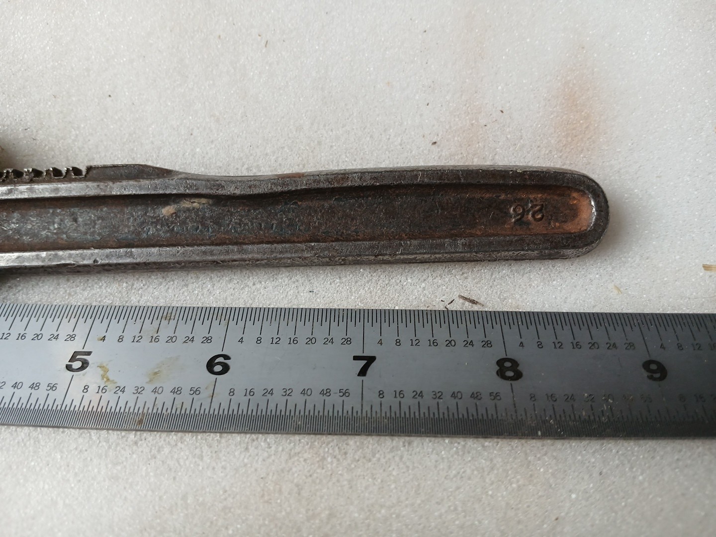 Vintage 9 In AUTO Adjustable Pipe Wrench 9″ Made In USA 9in Antique