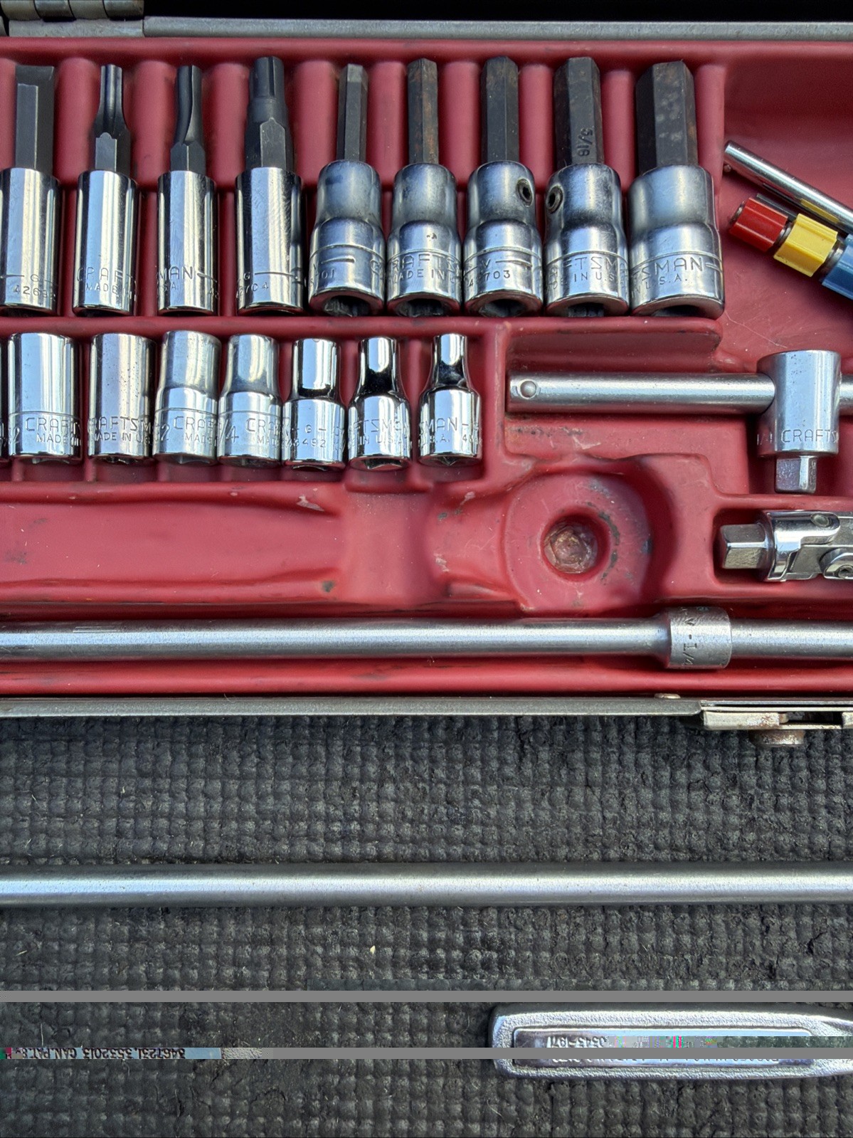 Sears Craftsman 1/4″ Drive 48pc SAE RHFT Socket Set Metal Case USA RARE 44302