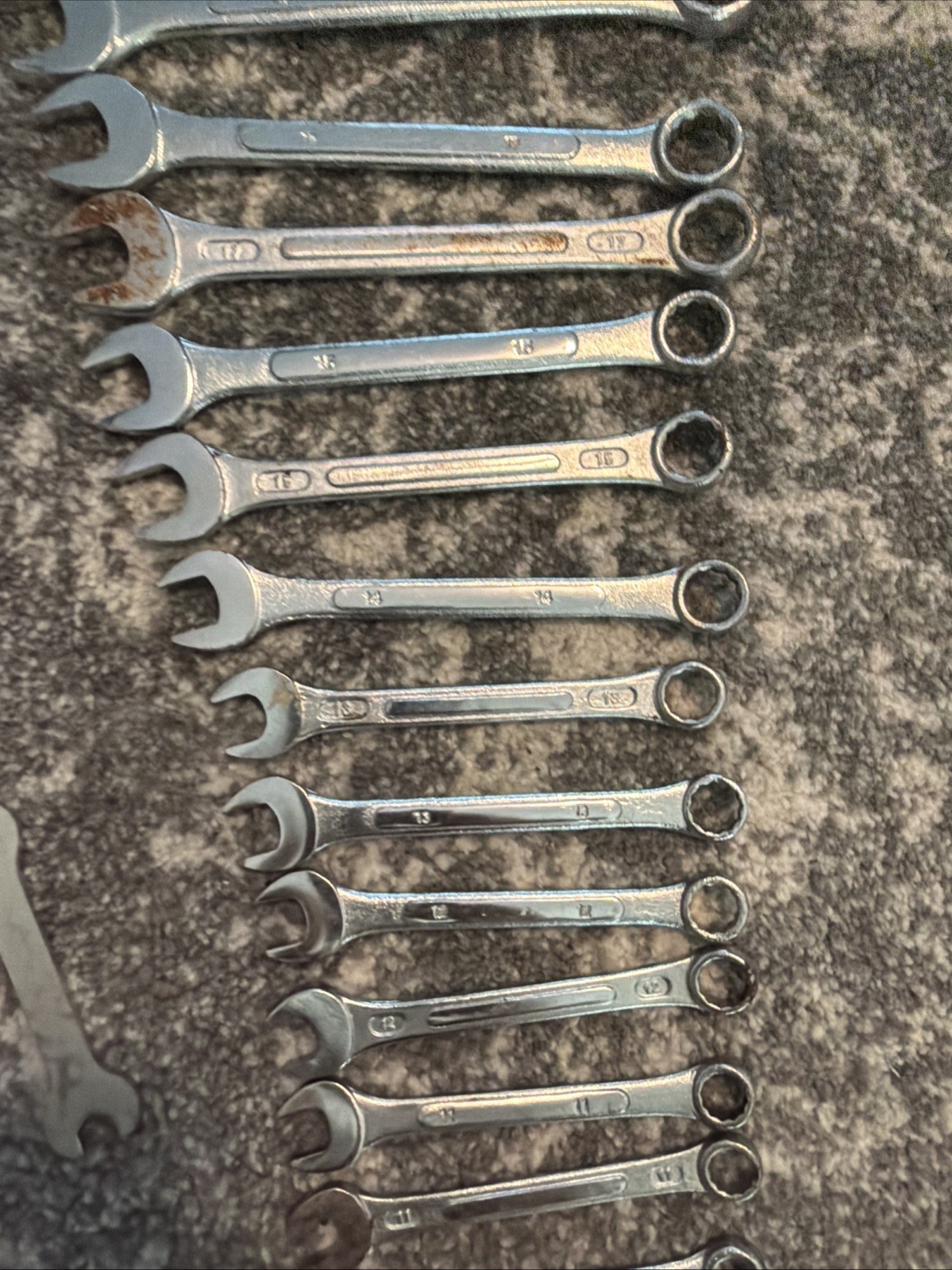 Set Of Wrenches Drop Forged Steel Metric Customary Lot Wrench Tool Tools Kit