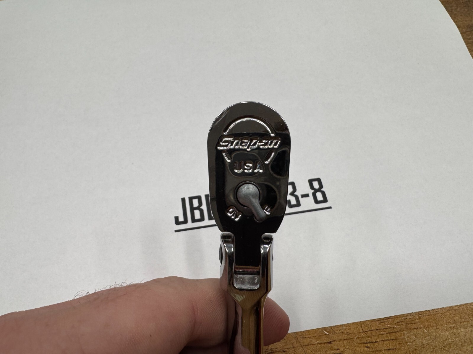 Snap-on Tools NEW BLACK 1/4″ Drive Hard Grip Long Flex Head Ratchet THLFD72BK