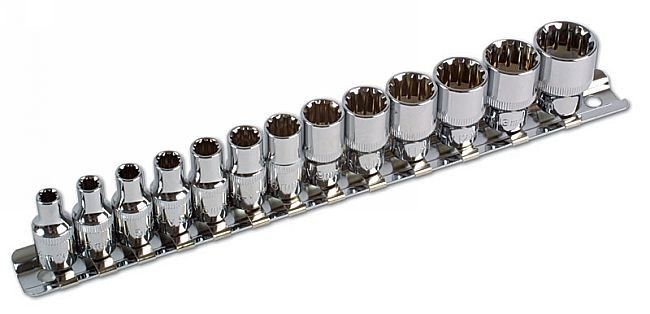 13 Piece Alldrive Socket Set – 1/4″D Laser 3592