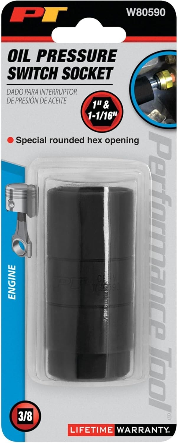 Versatile W80590 Oil Pressure Socket Accepting Switches Up to 2-5/8 Inches