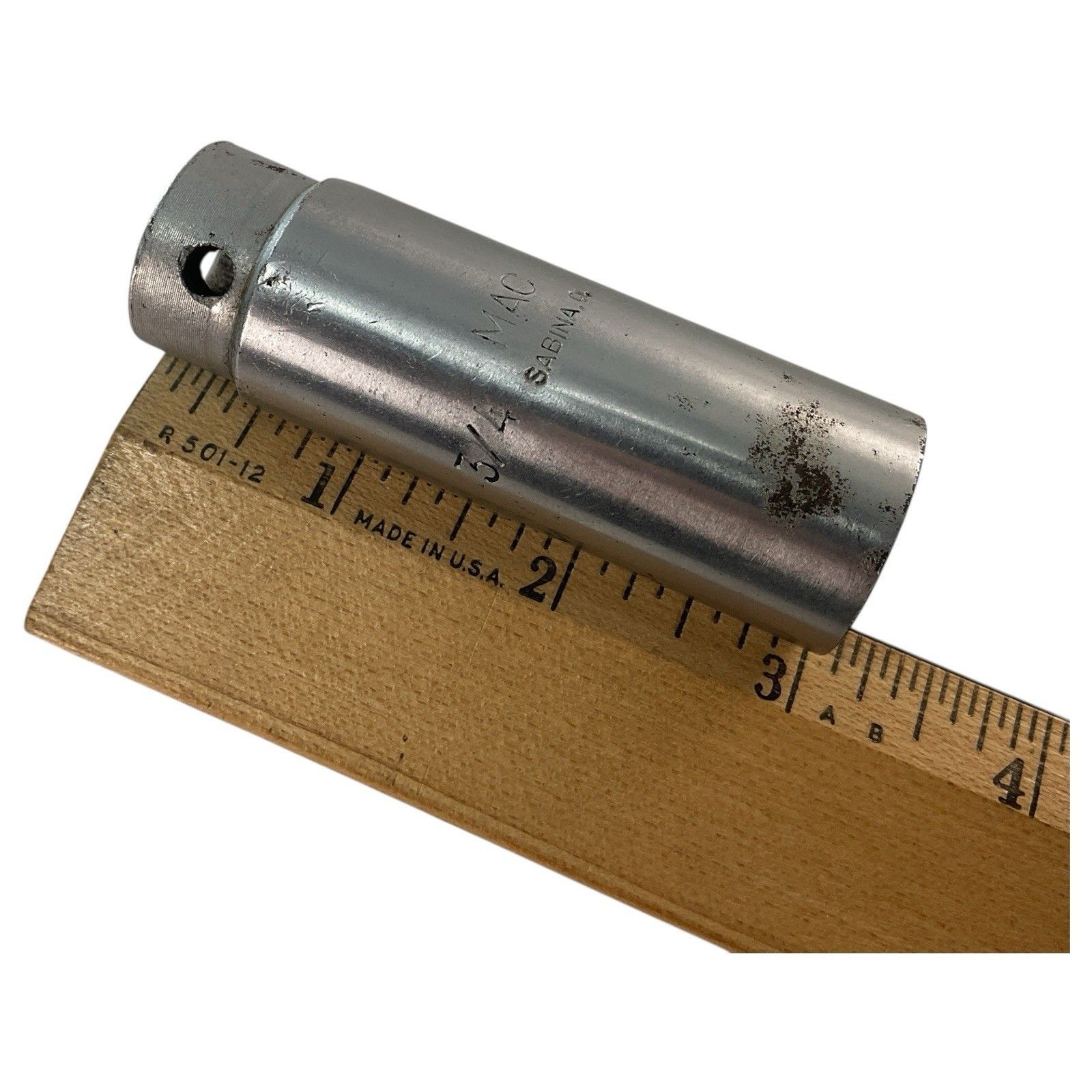 Mac Tools Deep Chrome Socket VD242 3/4″ SAE 12pt 1/2″ Drive USA Mechanic Tool