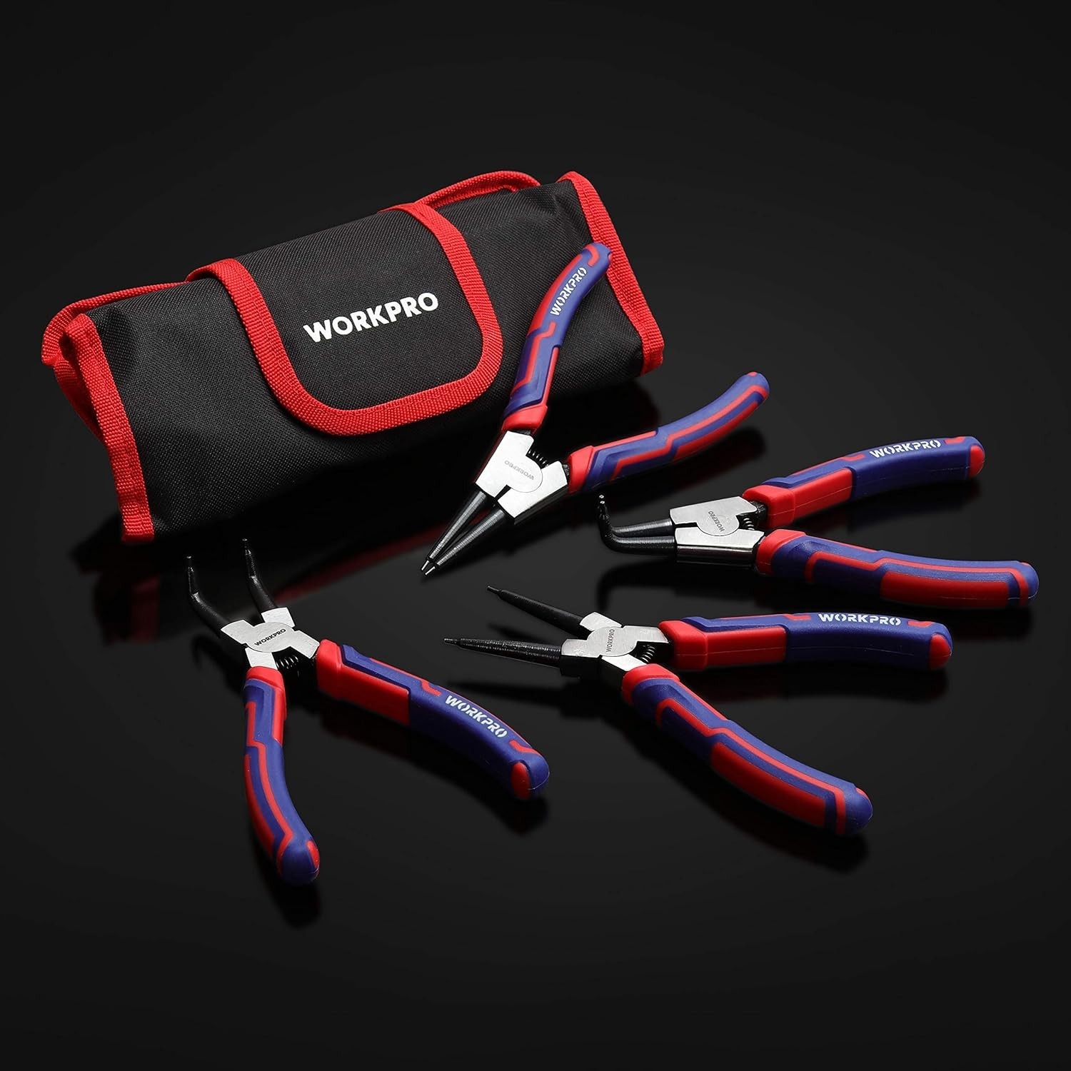 Versatile 7-Inch Snap Ring Pliers Set – Internal/External with Pouch Included