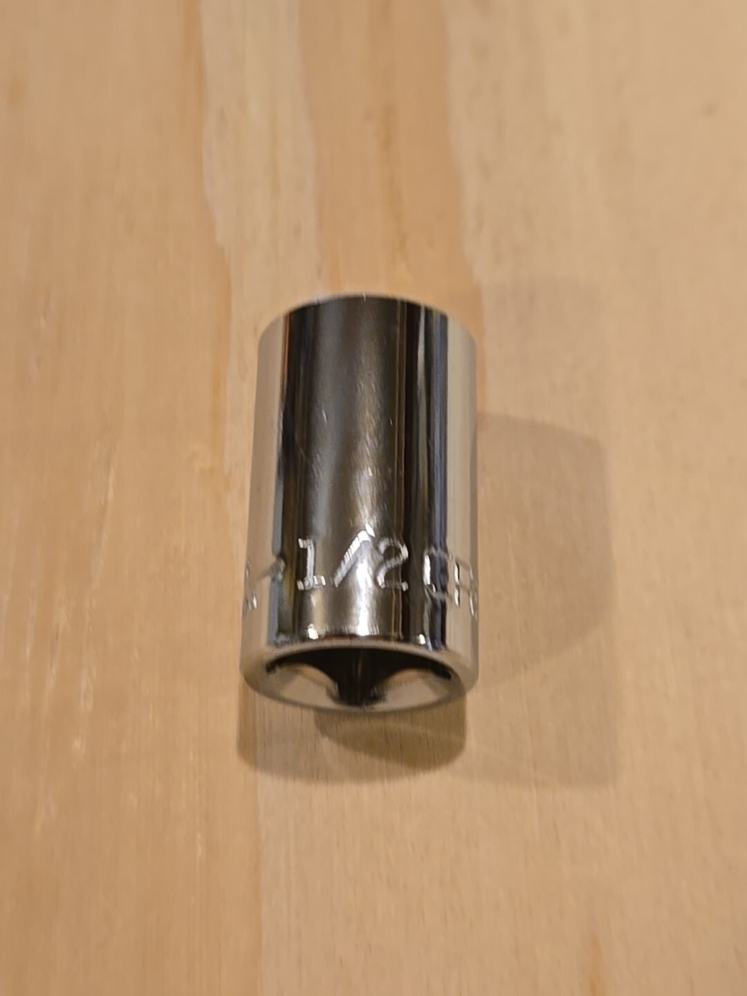 Craftsman 1/2″ 6 Point 3/8″ Drive Shallow Polished Chrome Socket 43003 Z-AL