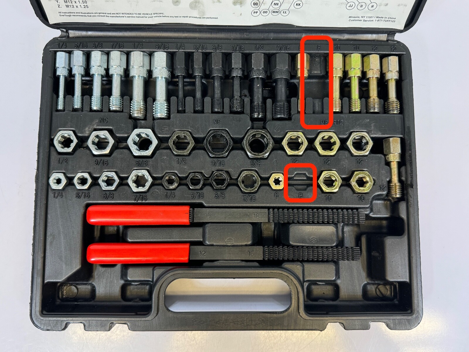 EverTough 67080 Thread Restoring File, Tap, and Die Kit / For Restoring Threads