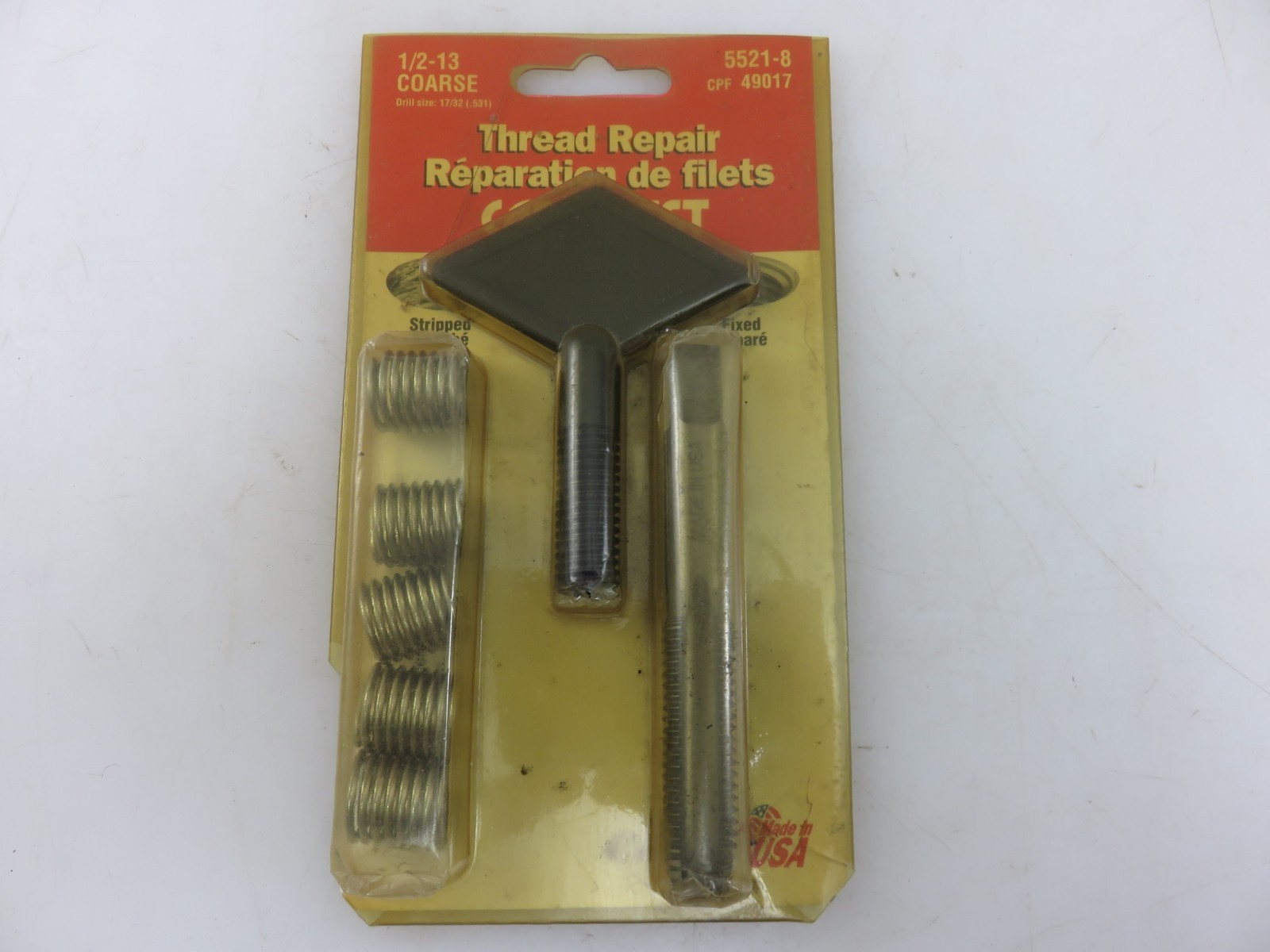 HeliCoil 5521-8 Thread Repair Kit 1/2-13 Coarse Made In USA