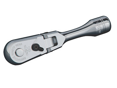 Nepros NBR290FS, 1/4″ Sq. Flex-Head Short Ratchet Handle (90-Tooth)