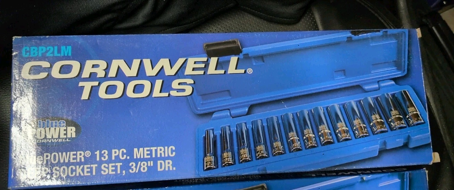 Cornwell CBP2LM , CBP2M And CBPI2LM . 3 Sets Of 13 Pieces Metric 3/8 Drive NEW