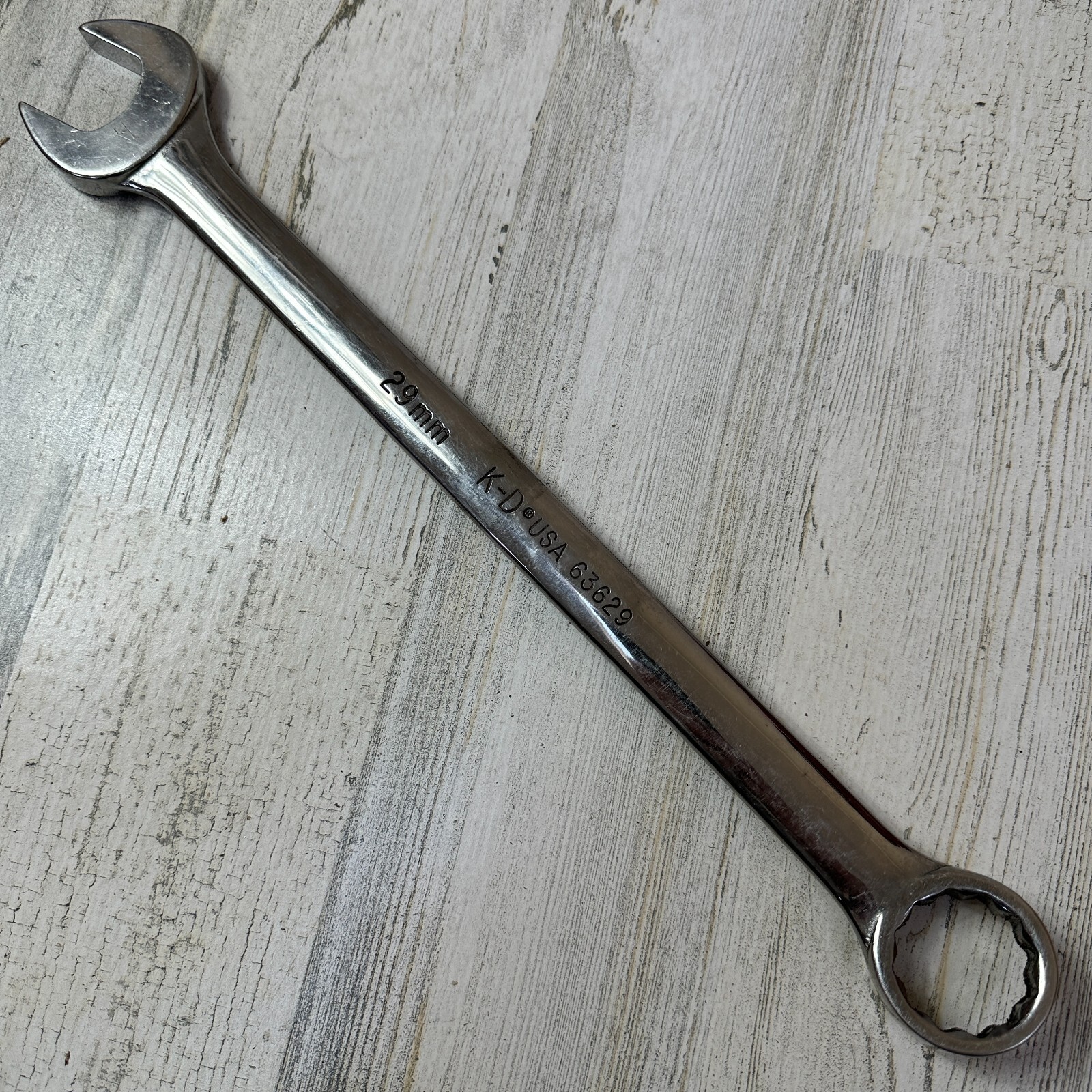 KD Tools 29mm combination wrench, 12point, full polish, USA, p/n 63629 K-D