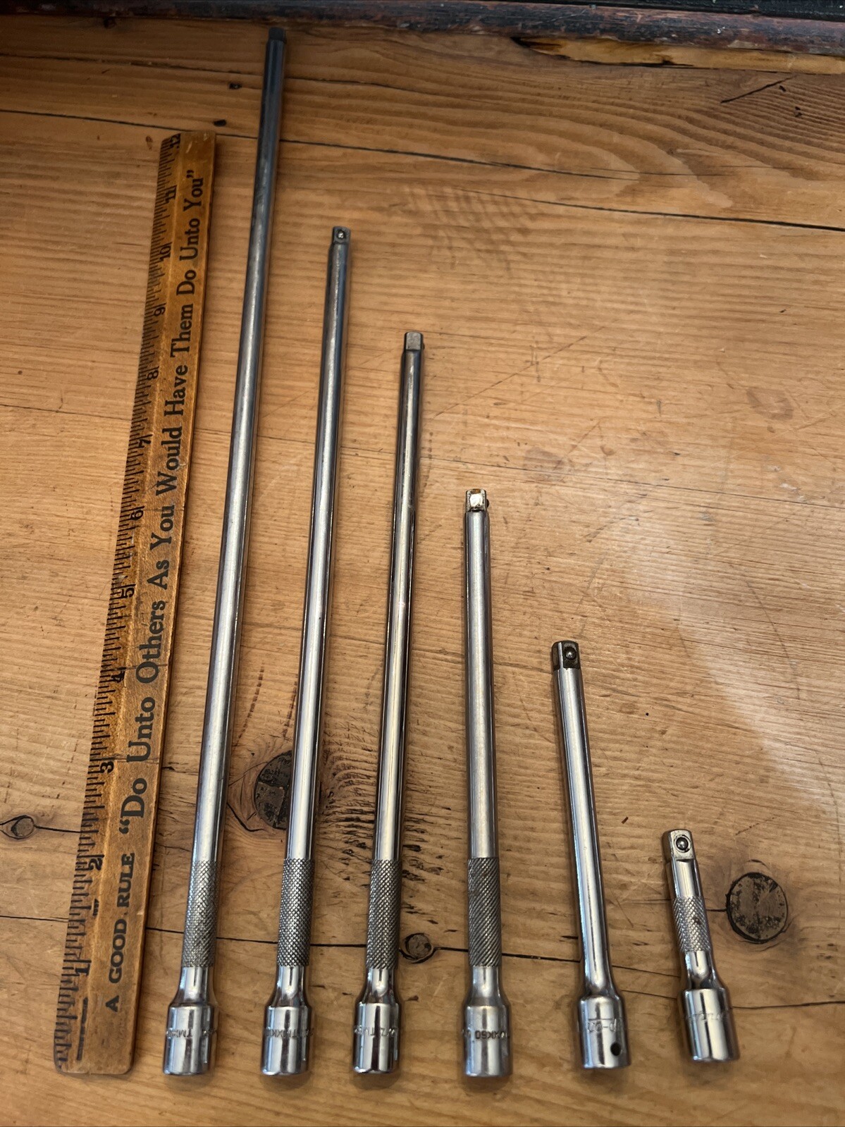 Snap On 6 pc 1/4″ Drive Knurled Extension Set Great Condition!