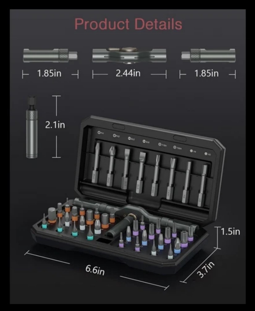 42 in 1 Magnetic Screwdriver Set Multi Bit Magneti DIY Ratchet Screwdriver Set