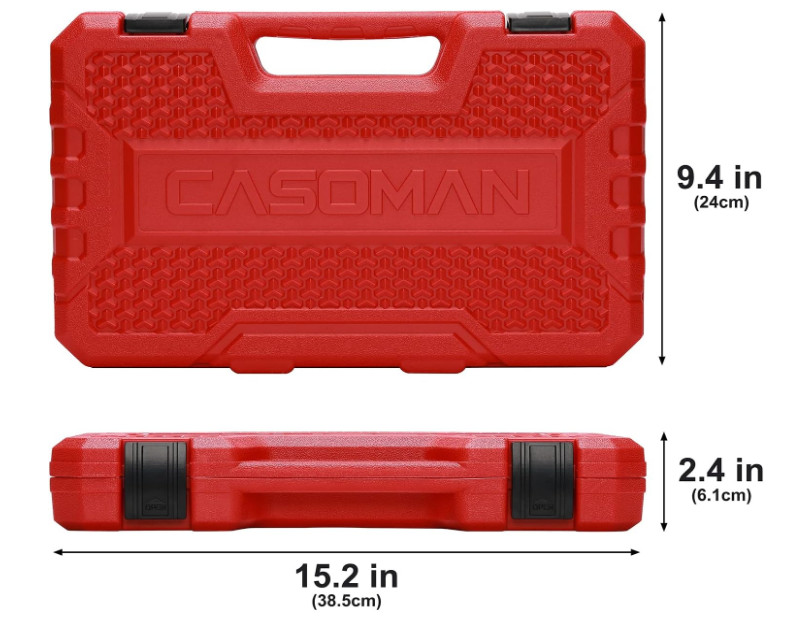3/8 In. 49 Piece Milwaukee 6 Point Impact Socket Ratchet Drive and Metric Set