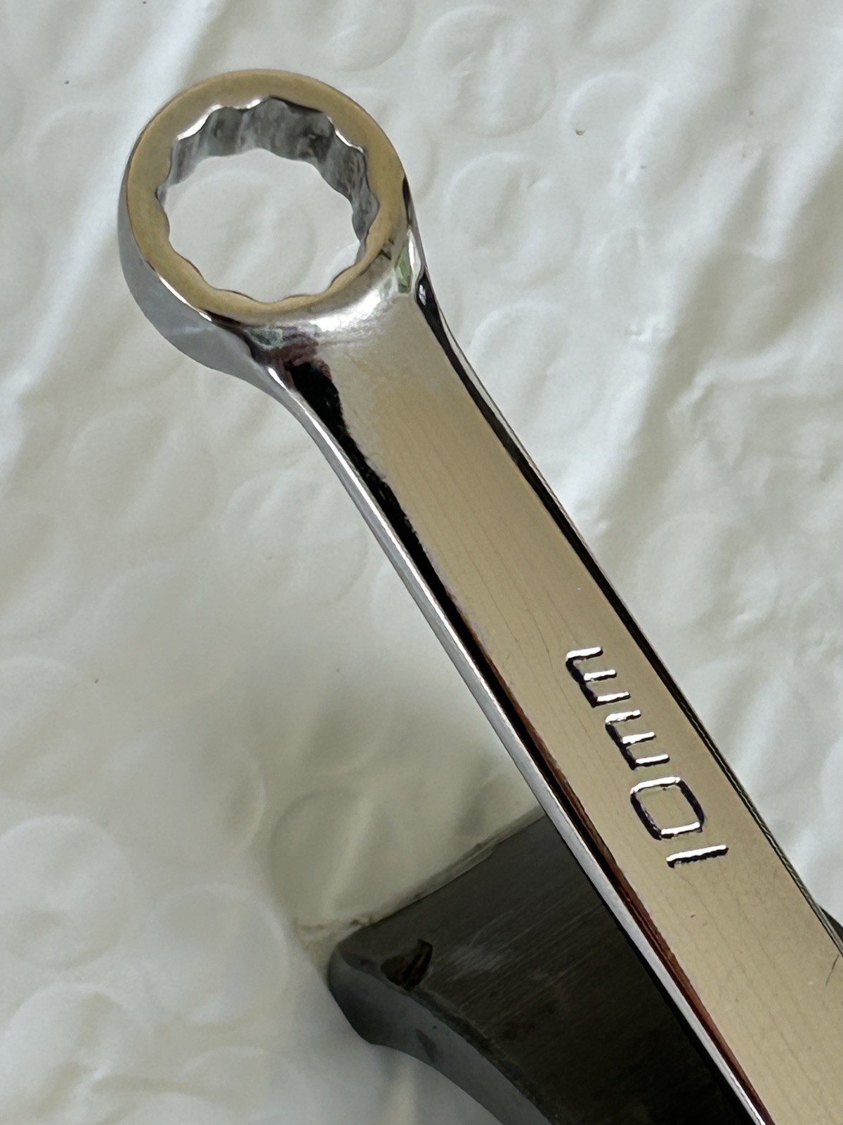 Snap On USA 10 mm VINTAGE 12 pt LONG combination wrench. OEXM100A