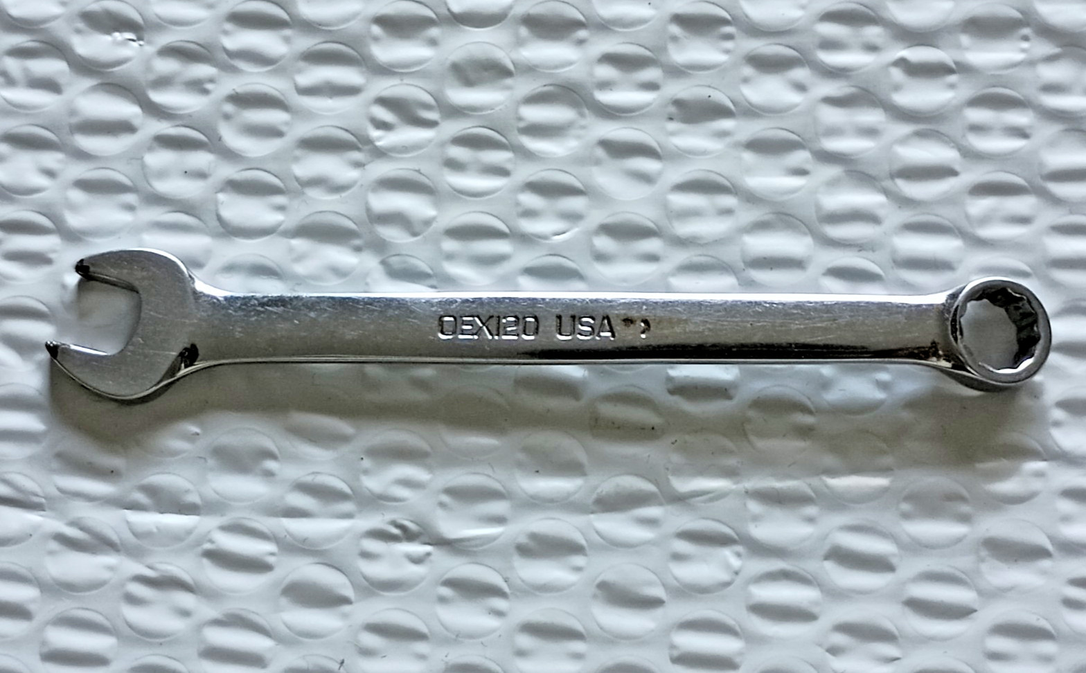 SNAP ON OEX-120, 3/8″ COMBINATION WRENCH, 5″ LONG, 12 POINT.