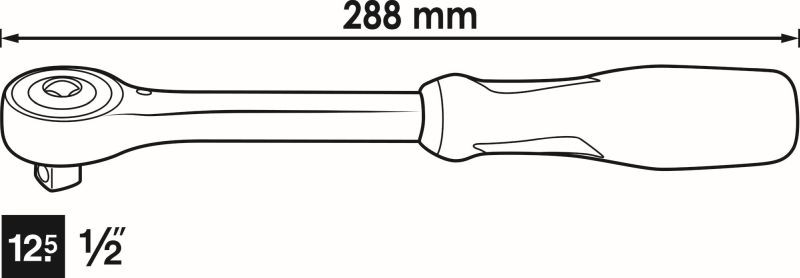 VIGOR V5437 REVERSIBLE RATCHET