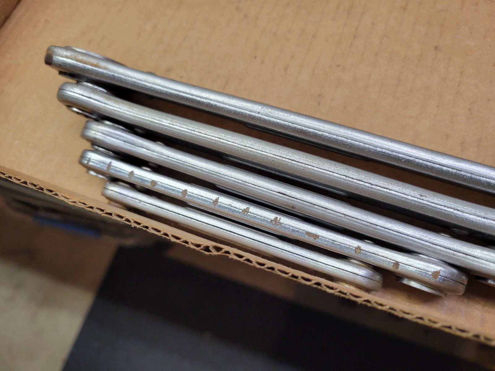 Vintage Craftsman USA 5-Piece ratcheting Box End Wrench Set