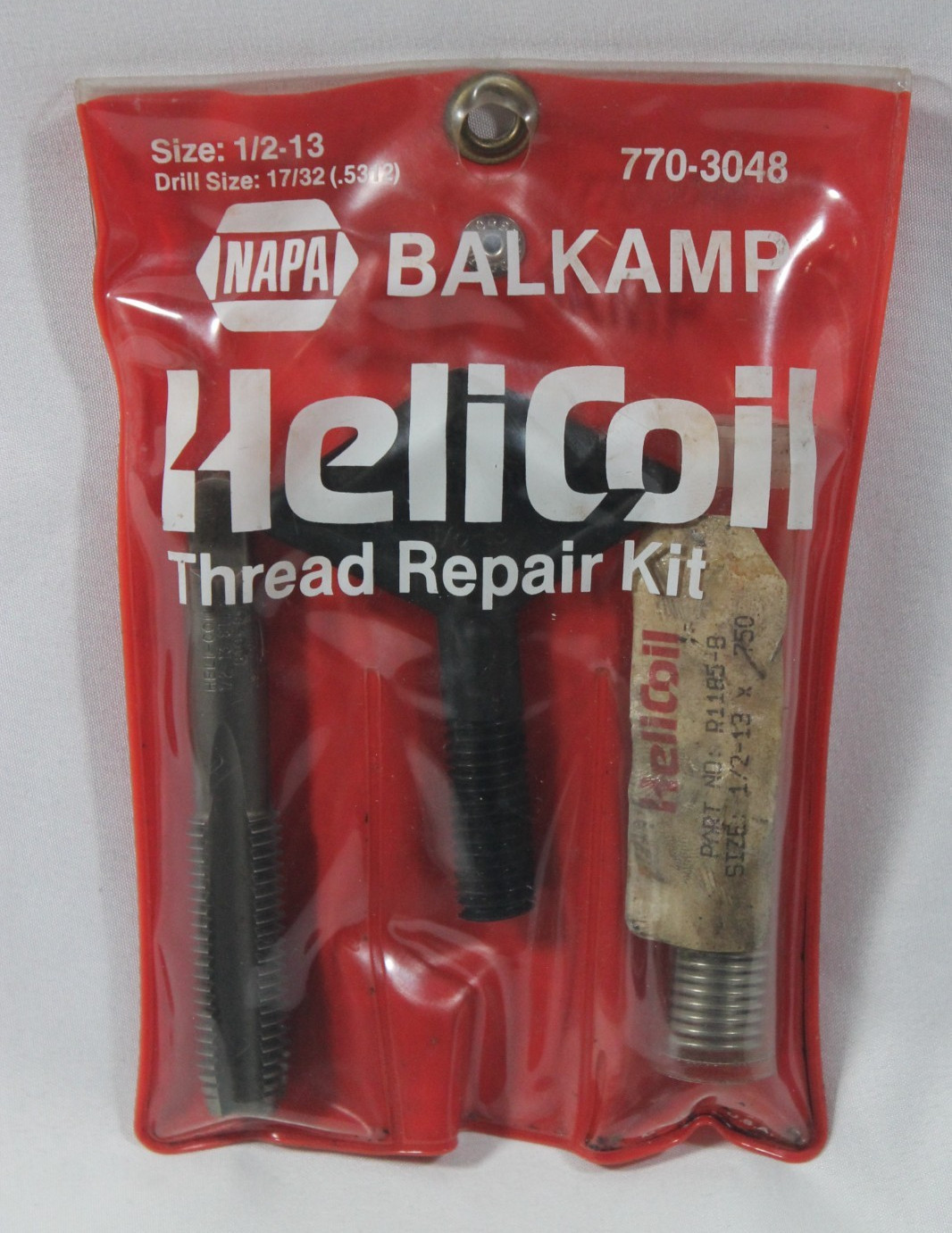 Heli‑Coil Thread Repair Kit 1/2-13 UNC Tap Tool Inserts Preowned USA Complete