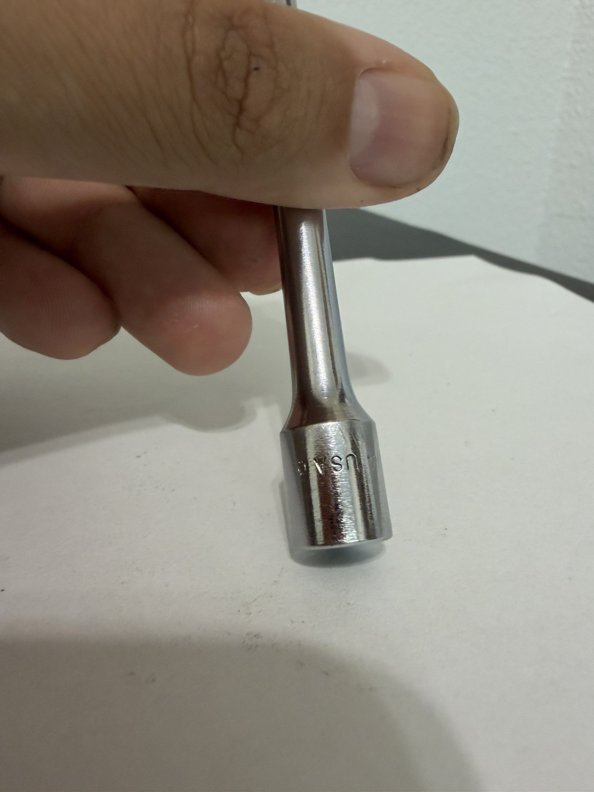 Snap-On TMXW4 1/4 Drive 4” Long Chrome Friction Ball Wobble Ext. Made in the USA
