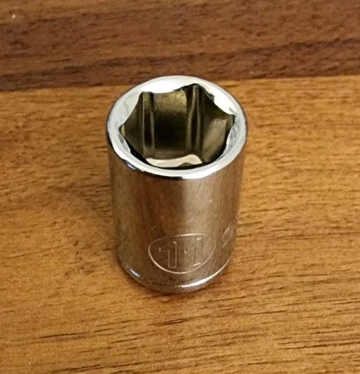 Evolv 11mm Socket 6 Point 1/4″ Drive