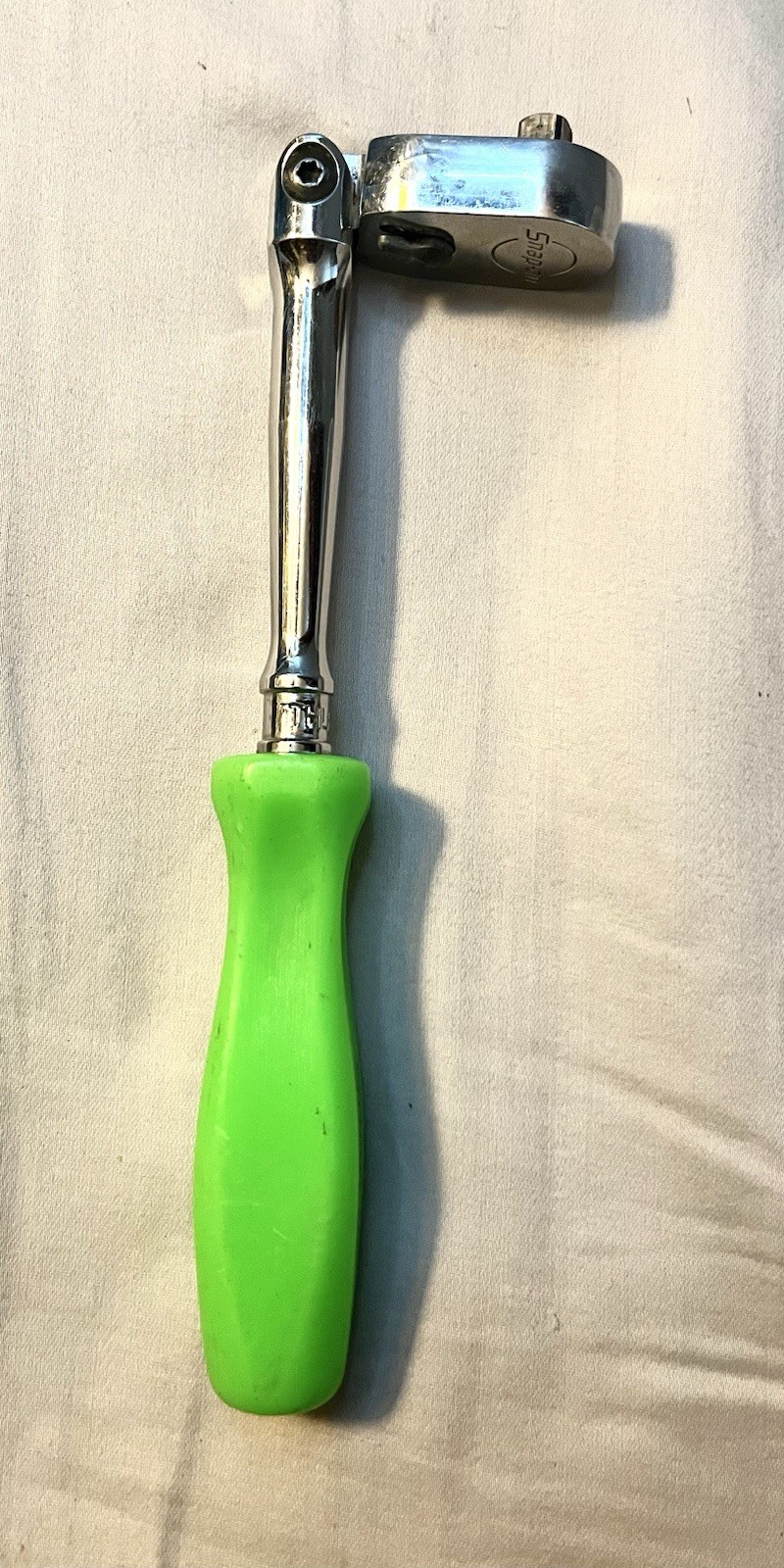Snap-on Neon Green THLFD72 1/4 Drive Flex Head Ratchet