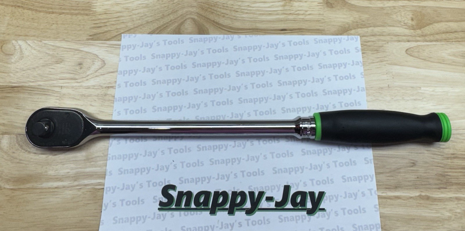 Snap-on Tools USA NEW GREEN 1/2″ Drive Soft Grip Long Handle Ratchet SHL80AG