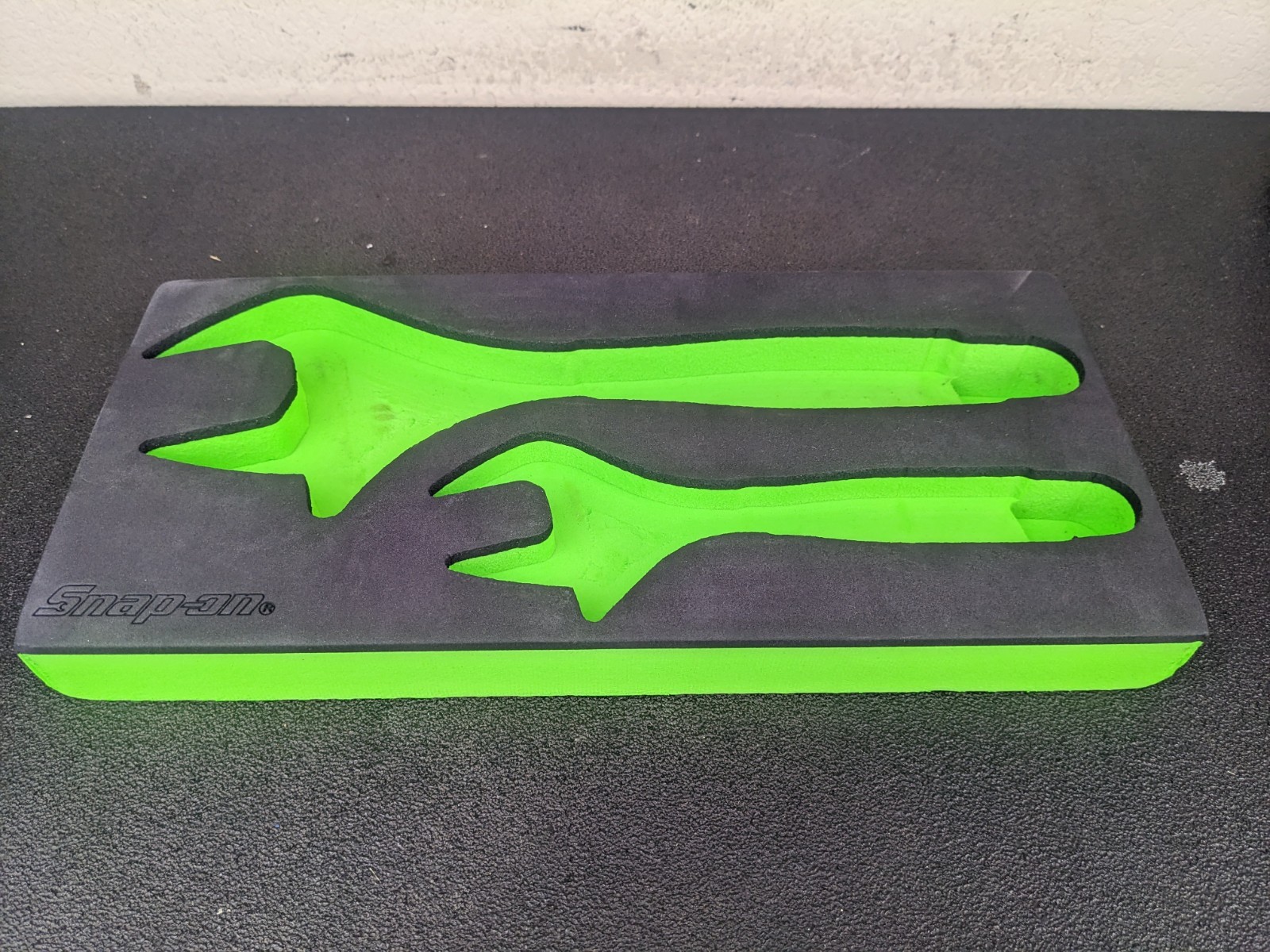 #bn061 Snap On GREEN Foam Tray Only For Adjustable Wrenches ADHW12AG & ADHW8AG