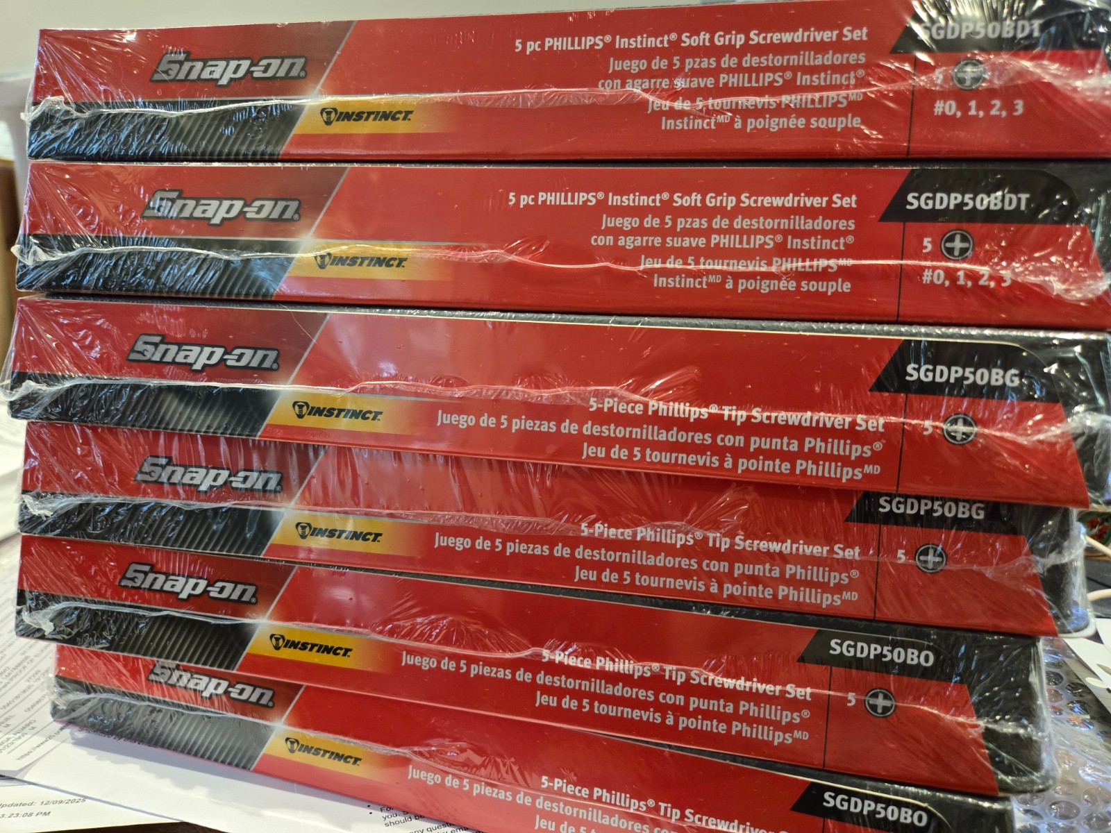Snap-on 5pc «PHILLIPS INSTINCT» Soft Grip Screwdriver Set (Pick Your Color)
