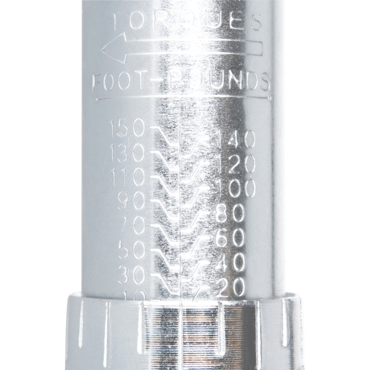 Performance Tool 1/2″ Drive SAE 10 to 150 ft-lb Adjustable Click Torque Wrench