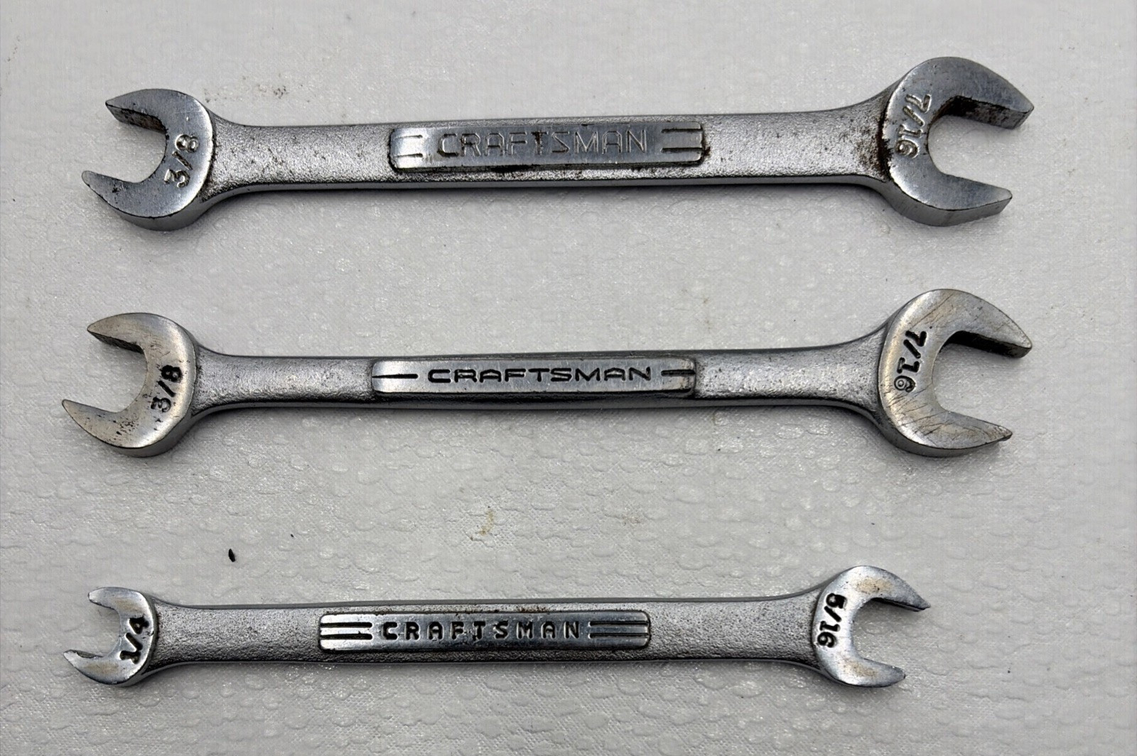 Craftsman 1/4″ x 5/16″ Open End Wrench SAE 44571 -vv- & 3/8” x 7/16” 44572 -vv-