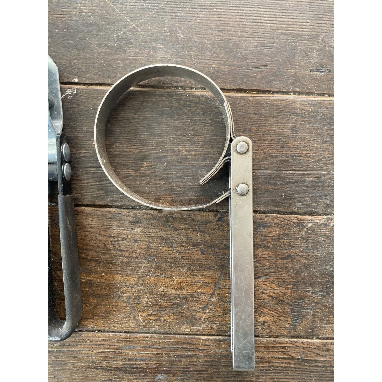 Lot Of 3 Oil Filter Wrench Automotive Removal Tool Black Handles And Silver