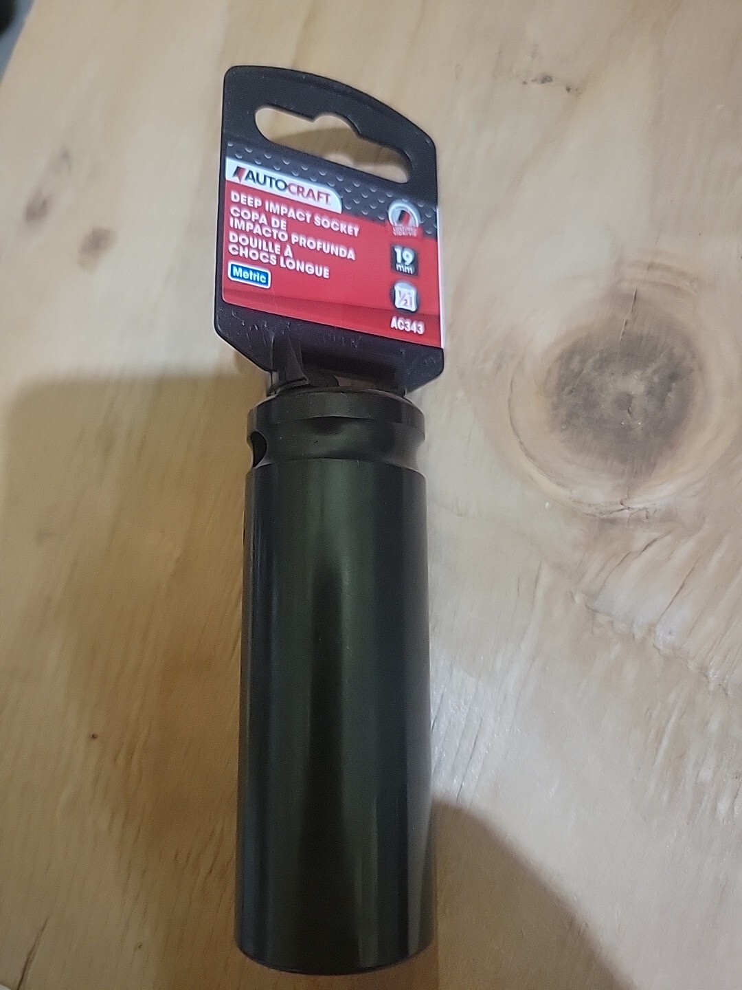 Autocraft – 19mm Metric Deep Impact Socket – AC343 1/2” Drive