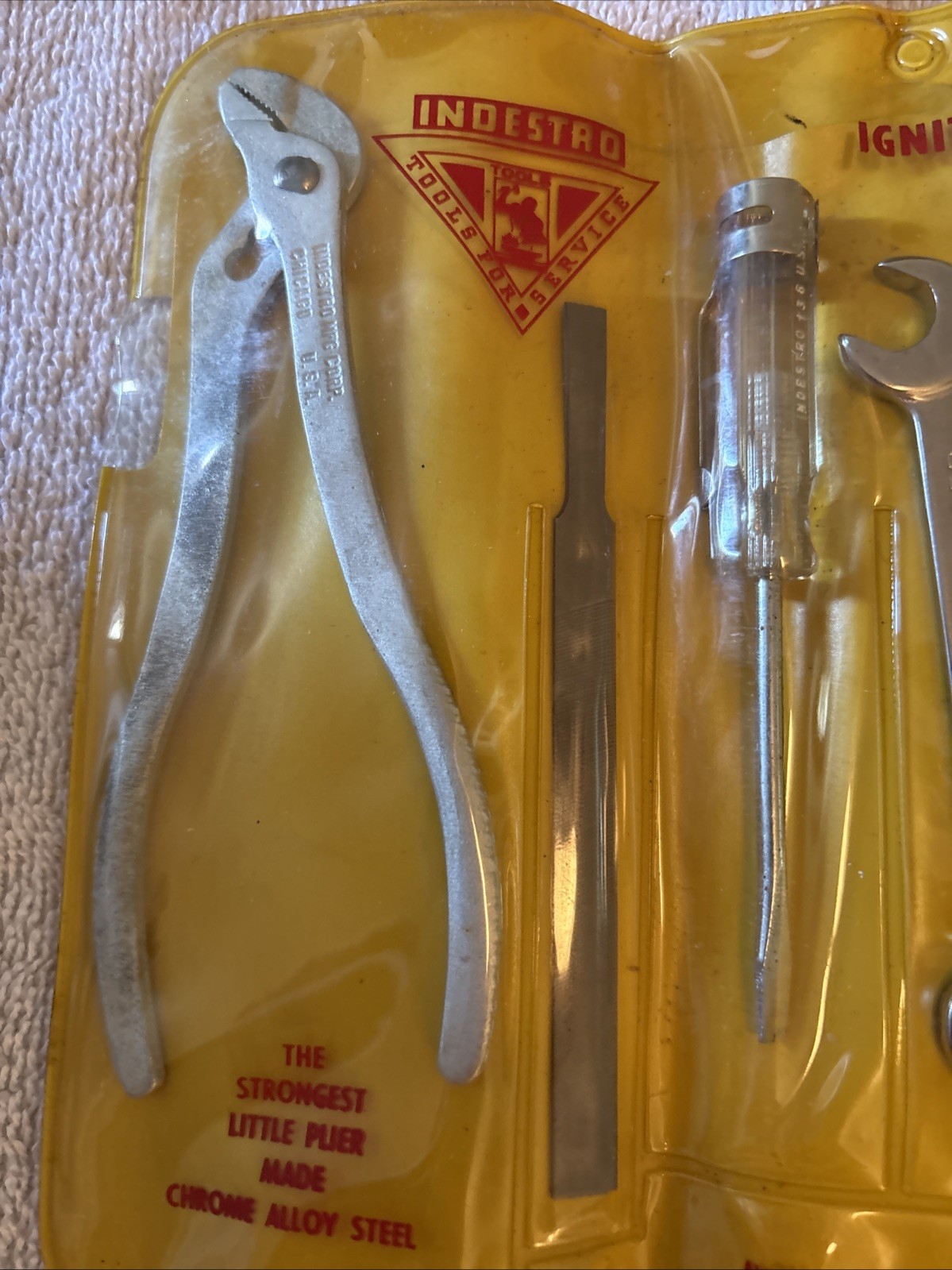 Vintage Indestro SAE Ignition and Hobbyist Wrench Set Eight Piece # 889PK