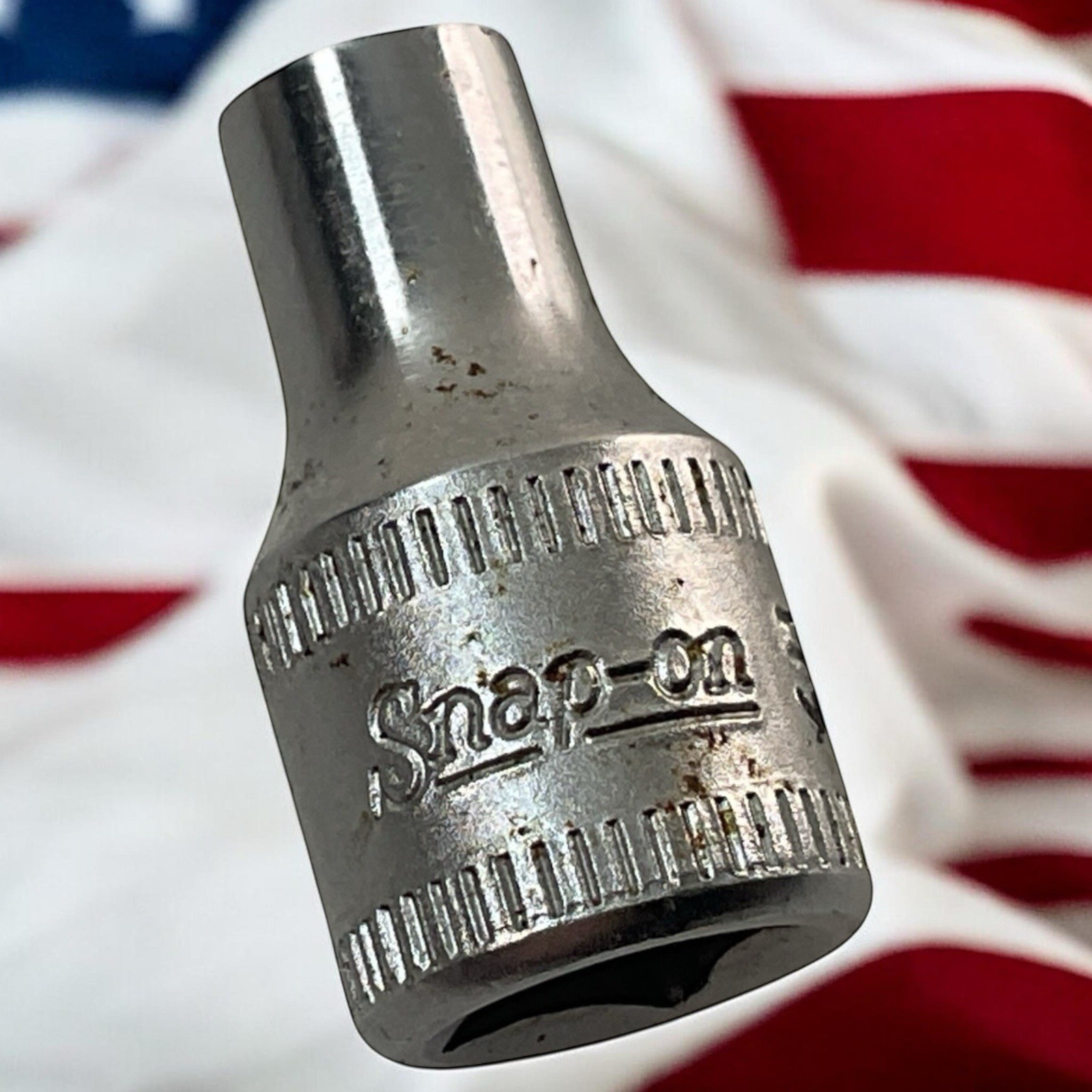 Snap-On Shallow Metric Socket TMM5 1/4″ Drive 5mm 6 Point Chrome As Pictured USA