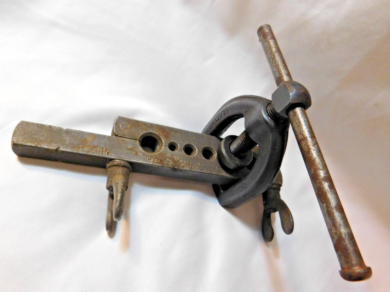 Vintage IMPERIAL BRASS Flaring Tool USA Forged Steel 3/16″ to 5/16″
